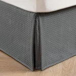 Miye Pleated Waffle Weave Bed Skirt, Tailored Dust Ruffle 18 Inch Drop Easy F.... Fixed Price $42.35.