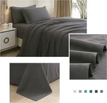 Home Sweet Bedding Set 800 Tc Soft Egyptian Cotton Us Size Color Gray Solid. Fixed Price $71.59.