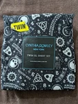 Cynthia Rowley Twin Xl Sheet Set 3PC Halloween Ouija Spirit Board Black. Fixed Price $30.00.