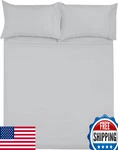 Shreem Linen Microfiber Rv Sheet Sets, 48X75 3/4 Full Bunk, Light Grey Solid -. Fixed Price $73.77.