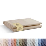 Twin Size 100% Cotton Percale Flat Sheet Crisp Cool Bed Linen Ivory. Fixed Price $37.90.