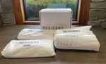 Resident Serenity Nectar Sleep Bedding Bundle, Split King New Open Box White. Fixed Price $150.00.