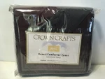 Crown Crafts King Duvet Comforter Cover Burgumdy Lame Traditional. Fixed Price $59.00.