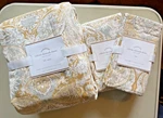 Pottery Barn Celeste Duvet Cover 2 Euro Shams Full/queen Gold. Fixed Price $180.00.
