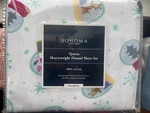 Sale!!!sonoma Heavy Weight Flannel Sheets Queen Size New In Package. Fixed Price $70.00.