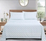 South Point Home Fashions Microfiber 4-PIECE King Sheet Set Bombay Medallion. Fixed Price $19.99.