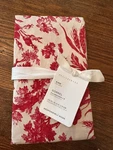 Pottery Barn Sorrel King Pillowcases 20" X 36" Set Of Red New W/tags. Fixed Price $34.95.