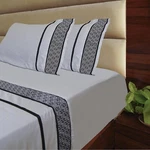 Minor MONKEY1000 Tc Egyptian Cotton Sheets Queen Size Silver & Black Bed. Fixed Price $160.00.