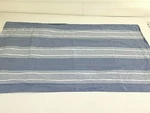 Pinzon King Sham Single French Blue Striped White 36X21" Cotton Portugal. Fixed Price $16.99.