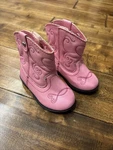 Little Girls Pink Western Cowboy Cowgirl Boots Toddler Size 3-. Fixed Price $25.00.