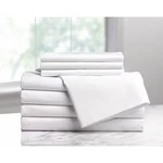Westpoint Home Flat Sheet,queen SIZE,110 In. L,PK6 1A29687. Fixed Price $103.78.