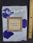 Florentine Collection Set Of 2 Pillowcases Blue Geometric Print Nip. Fixed Price $5.00.