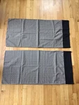 Adrienne Vittadini Fieldcrest (2) King Pillow Cases, Black & Tan Houndstooth,. Fixed Price $16.00.