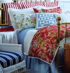 Vtg Ralph Lauren Belle Harbor Floral Q Flat & Fitted Sheet- Supima Cotton Italy. Fixed Price $125.00.