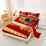 Erosebridal Queen Football Bed Sheets Set - 4 Piece Fitted Flat. Fixed Price $41.08.