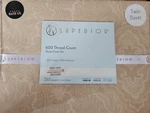 Nwt Nip Superior Sand Printed Twin Duvet Set 600 Thread Count Italian Paisley. Fixed Price $55.99.