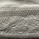 Ralph Lauren Analena Katrine Flat Sheet Off White Cotton Embroidered $185 King. Fixed Price $189.95.