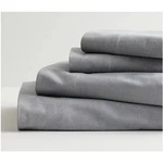 Cuddl Duds Heavyweight Cotton Flannel Sheet Set Pillowcases King Size - Gray. Fixed Price $55.00.