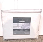 Luxe Essence Four Piece Queen Sheet Set White Cotton Polyester Blend. Fixed Price $25.59.