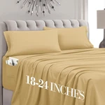 Mocassi Twin Xl Size 4-PIECE Bed Sheet Set 1800 Premium Hotel Quality. Fixed Price $43.32.