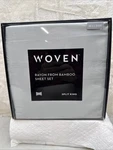 Malouf Luxury Rayon From Bamboo Split King Sheet Set Gray (#MA25SKASBS), New. Fixed Price $110.00.