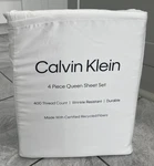 Calvin Klein Rekoop Queen 4PC Sheet Set 400 Tc Bone Tencel Lyocell New. Fixed Price $60.00.