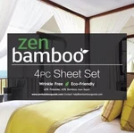 Zen Bamboo Luxury 1500 Series Bed Sheets Full Size Hypoallergenic. Fixed Price $36.00.