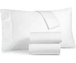 Charter Club Damask Solid 550 Thread Count 4-PC Cotton King Sheet Set, WHITE.R8. Fixed Price $69.00.
