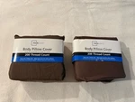 Mainstays Brown Body Pillow Covers 200 Thread Count 21"X56". Fixed Price $6.50.
