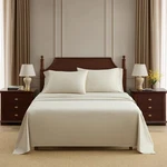 Martha Stewart Everyday 100% Cotton Sateen King Sheet Set 4PC, Deep Pocket, Gray. Fixed Price $27.99.