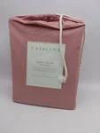 Casaluna Supima Percale Sheet Set Full Size Color Rose. Fixed Price $39.95.