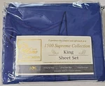 Sweet Home 1500 Supreme Collection - King Sheet Set Blue Gray New Nwt A01. Fixed Price $19.99.