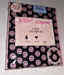New Betsey Johnson 6 Piece Full Set Black Pink Vampire Smiley Face. Fixed Price $43.50.