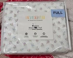 Martha Stewart White Floral Full Flat Sheet. Fixed Price $14.99.