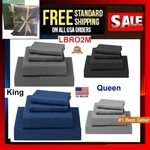 Bed Sheet Set 4 Piece 100% Egyptian Cotton Comfort 1000 Count Deep Pocket LBRO2M. Fixed Price $38.95.
