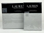 Ralph Lauren Queen Sloane Solid Grey Sheet Set Antimicrobial Cotton 6 Piece. Fixed Price $94.99.