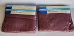 Vtg Queen Flat Fitted Sheet Plum Wine Home Essential Nos Cotton Poly 120 Cnt Usa. Fixed Price $28.00.