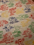 1966 Peanut's Characters Twin Sheet Set Fitted And Flat. Fixed Price $100.00.