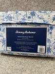 Tommy Bahama Cotton Percale Cal.king Sheet Set Surfside Blue New. Fixed Price $99.99.