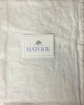 Matouk Porto Sham Standard 100% Stonewashed Linen White/blue Detail Nwt Last. Fixed Price $65.95.