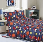 Chezmoi Collection 3-PIECE Kids/teens Sports Balls Sheet Set Soft Microfiber. Fixed Price $34.82.