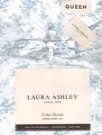 Laura Ashley Queen Sheet Set Bow Wrapped Blue 4PC Cottage Farmhouse Shabby White. Fixed Price $74.69.