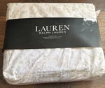 Ralph Lauren Cotton White Beige Cottage Floral Twin Sheet Set New. Fixed Price $49.99.