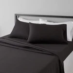Amazon Basics Lightweight Super Soft Easy Care Breathable Queen, Black. Fixed Price $33.99.