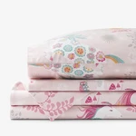 Company Kids Fancy Unicorns Organic Cotton Percale Sheet Set Queen. Fixed Price $68.99.