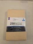 Mainstays Set Of King Light Brown Creamy Parchment Pillowcases New 250 Thread. Fixed Price $10.99.