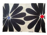 1 Ikea Hedda Blom Standard Black White Floral Cotton Pillow Case Euc. Fixed Price $15.00.