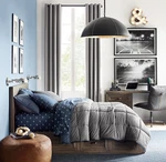 Restoration Hardware Rh Teen Reversible Heathered Jersey Pillow Shams 20" X 26. Fixed Price $34.99.