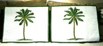 Martha Stewart Cotton Quilted Pillow Shams Embroidered Palm Trees Standard Size. Fixed Price $33.57.