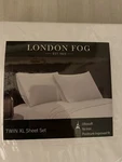 London Fog Twin Xl 3PC Garment Wash Solid Sheet Set White 100% Polyester. Fixed Price $14.97.